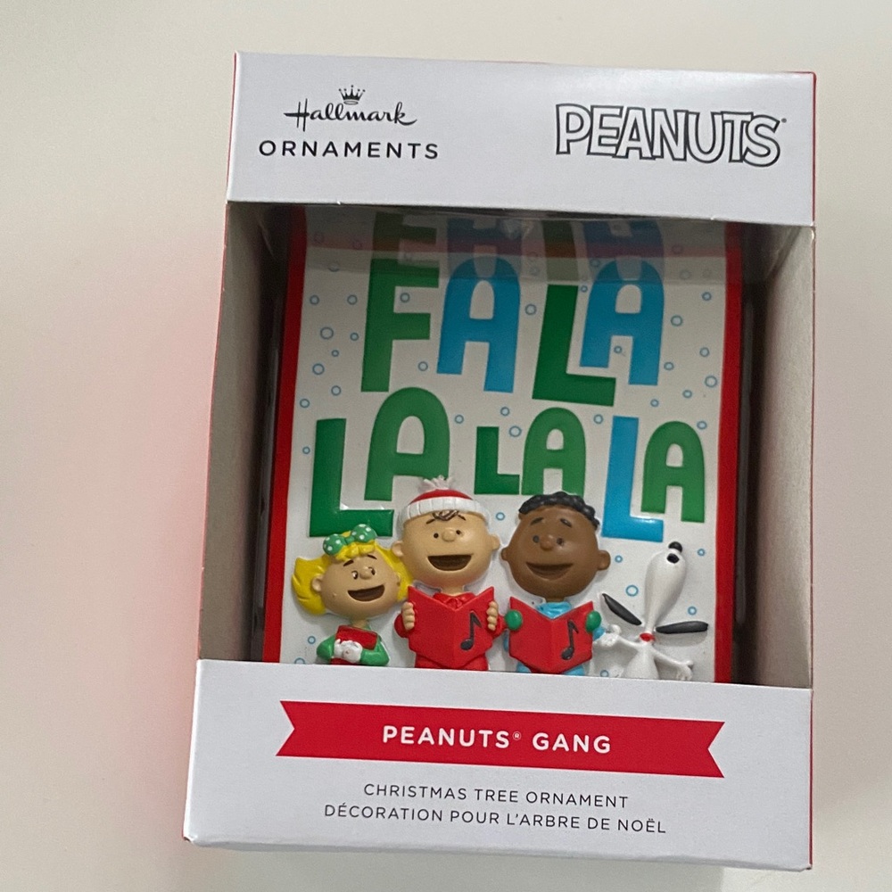 Hallmark Peanuts Gang Festive Ornament with Red and Green